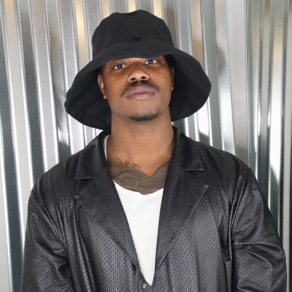 White Faux Leather Bucket Hat - Picture 7 of 12